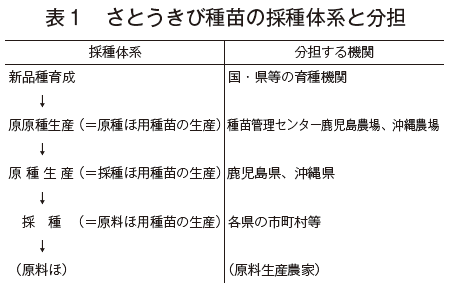 さとうきび優良種苗の安定供給のために 農畜産業振興機構