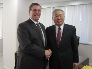 ソレンソン議員と佐藤理事長