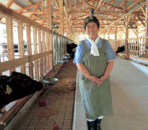 事業を利用して繁殖経営を始めた山本さん。これからの子牛の出荷が楽しみ