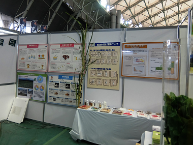 ブースの展示風景(1)