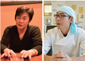 中村代表(左)と秋田副代表(右)