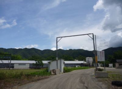 発生予防のための農業入口の車両消毒装置