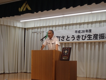 写真3 池田一彌常務取締役与論事業所長のあいさつ