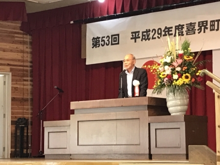 川島健勇糖業振興協会会長のあいさつ
