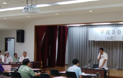 開会あいさつの様子