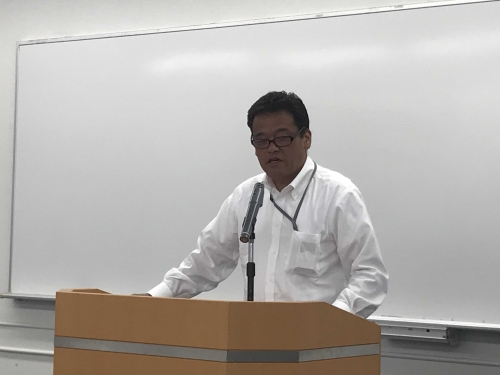 石井稔鹿児島事務所長によるあいさつ