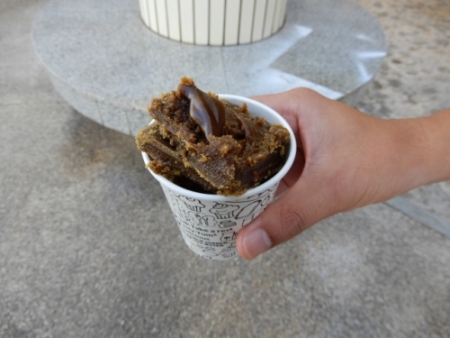 出来上がった黒糖