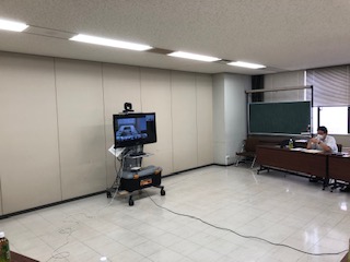 JAあまみ管内の担当者と中継を結び、活発な意見交換を実施