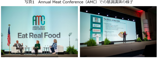 AMC�ɂ������u���̗l�q�B�č������ی��ȁiHHS�j�̃P�l�f�B�������o�d�i�����j�BPower of Meat��2026�N�ł��Љ�i�E���j�B �����F�č��H������iMI�j�A�H�i�Y�Ƌ���iFMI�j